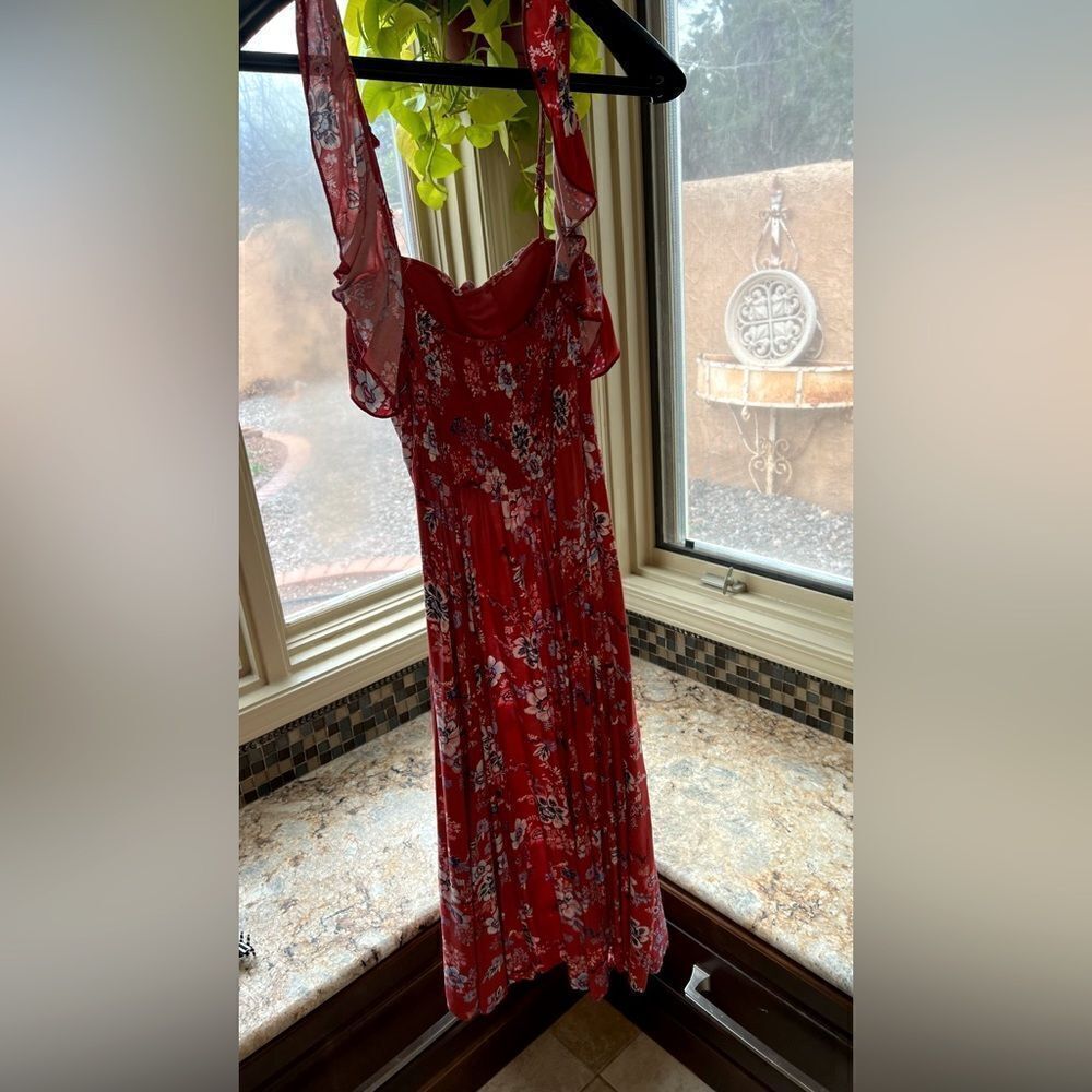 Summer dress with flutter sleeve back - Picture 5 of 6